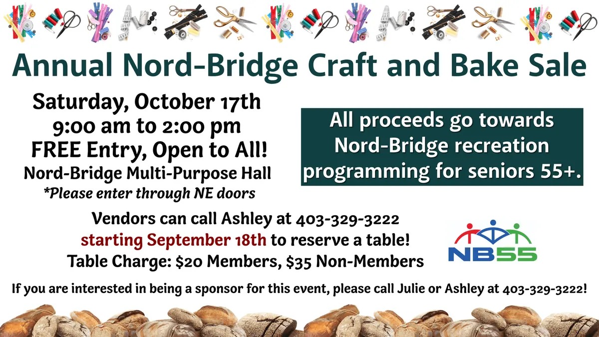 Nord-Bridge Annual Fall Craft & Bake Sale
